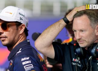 Reportero incomoda a Christian Horner con pregunta sobre Checo Pérez