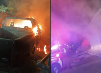 Reportan ataques incendiarios en Palmar de Bravo, Puebla; queman dos vehículos y la fachada de una vivienda