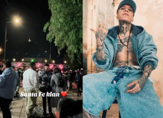 Santa Fe Klan arma festejo masivo afuera de su casa para recibir el Año Nuevo