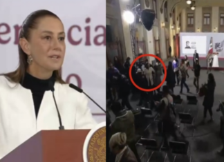 ¡Sismo sorprende a presidenta de México! Video viral muestra a Sheinbaum evacuando el Palacio Nacional