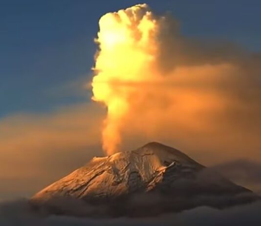 Popocatépetl registró 6 exhalaciones en las últimas 24 horas
