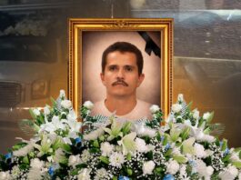 Féretro de color dorado, música de banda y más de 500 coronas: así fue el funeral de “El Mencho”