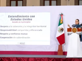 Destaca Sheinbaum que EU reconozca que debe atender su consumo de drogas y tráfico de armas a México