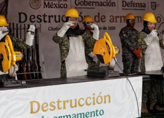 El 75% de las armas aseguradas en México proviene de EU: Sheinbaum